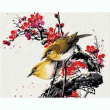 Painting by Numbers Animals Bird on Flower VIne