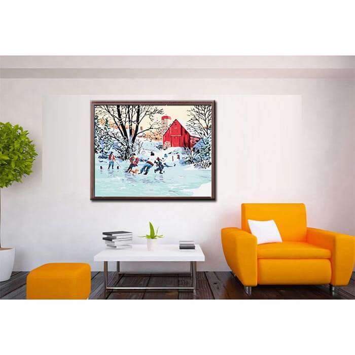 Painting by Numbers ice Hockey