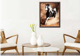 Painting by Numbers Horses Black White Horse