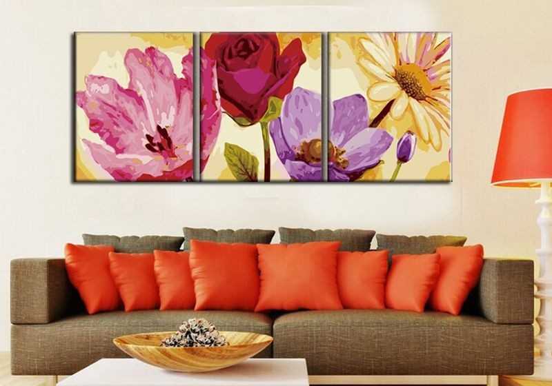 Paint by Numbers China Motif Flowers