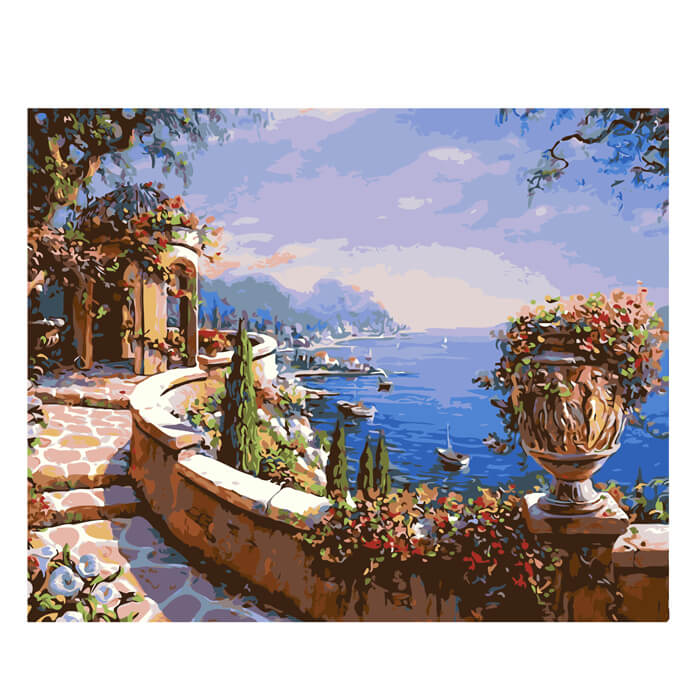 Painting by Numbers Nature Lake in italy