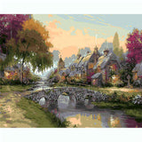Painting by Numbers Pictures Old Village