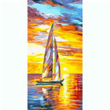 Painting by Numbers Sailboat in The Sunset