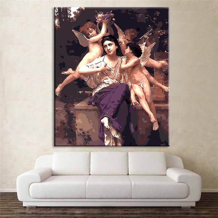 Painting by Numbers Pictures of Mary with Angels