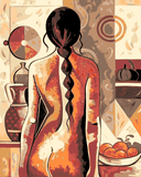 Painting by Numbers Nude Woman with Braid