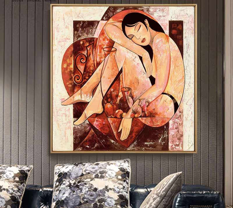 Painting by Numbers Nude Round Heart