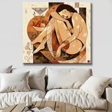 Painting by Numbers Nude Round Heart