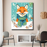 Painting by Numbers Fox in Winter