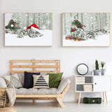 Painting by Numbers Santa Claus Cat