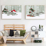 Paint by Numbers Christmas Cat