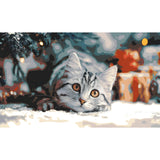 Paint by Numbers Christmas Cat