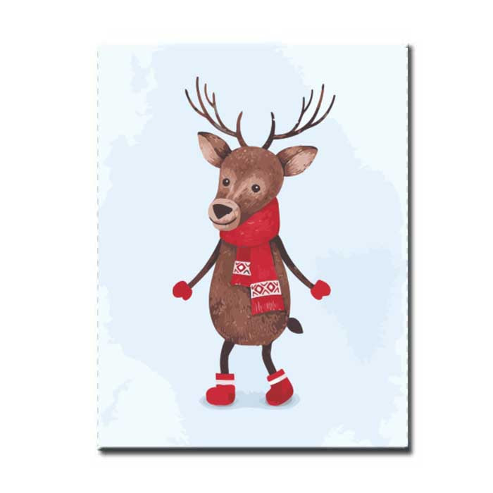 Painting by Numbers Deer with Scarf