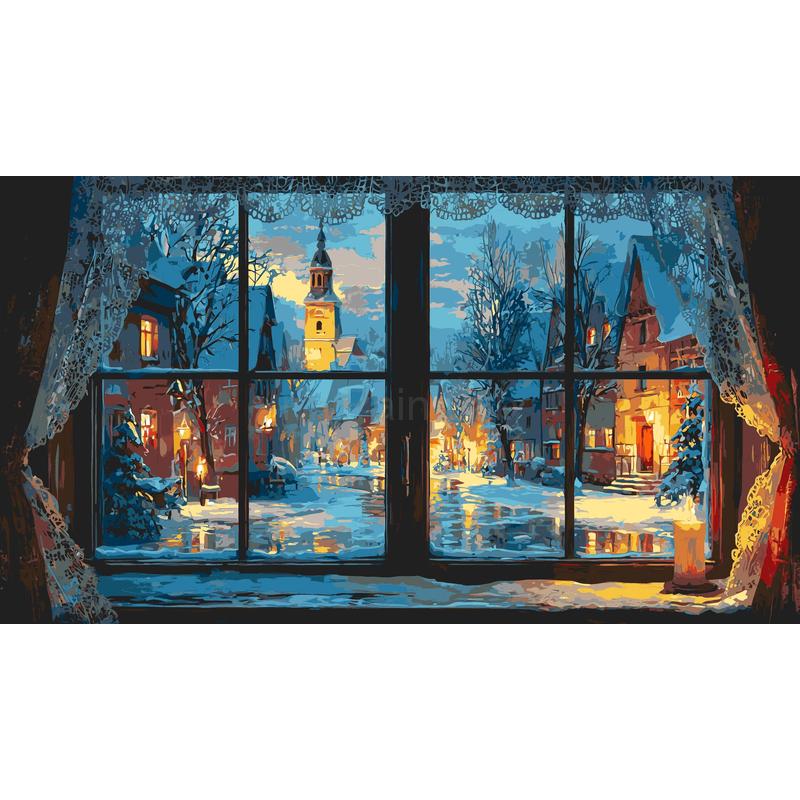 Painting by Numbers Winter Day in America