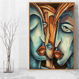 Painting by Numbers Abstract Art Faces Urban World Conversation