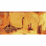 Painting by Numbers Africa Village in Steppe Everyday Life