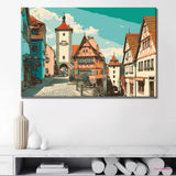 Painting by Numbers Old Town Germany Rothenburg
