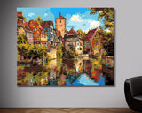 Painting by Numbers Schwaebisch Hall Half-Timbered Old Town
