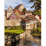 Painting by Numbers Schwaebisch Hall Half-Timbered Old Town