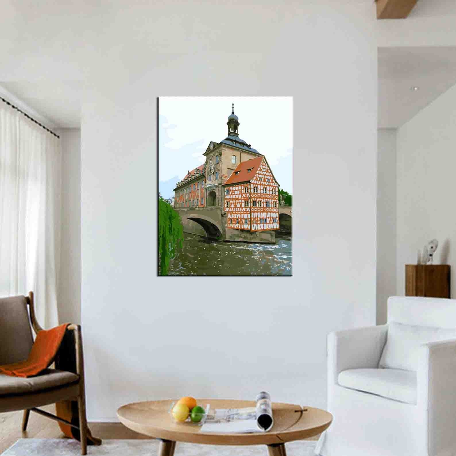 Painting by Numbers Bamberg Town Hall Old Town
