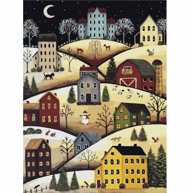 Paint by Numbers Art Hills Landscape Views