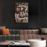 Painting by Numbers Art Africa Black White