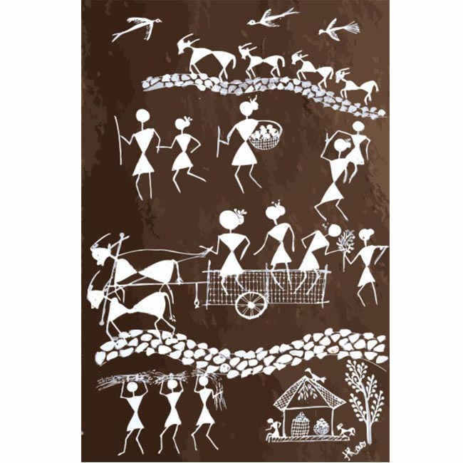 Painting by Numbers Art Africa Black White