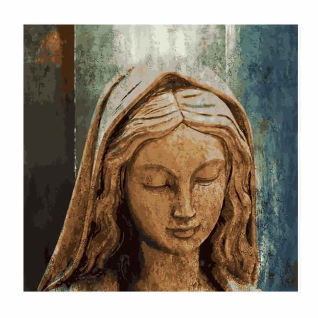 Painting by Numbers Art Picture of Mary