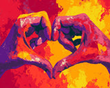 Painting by Numbers Modern Art Hands