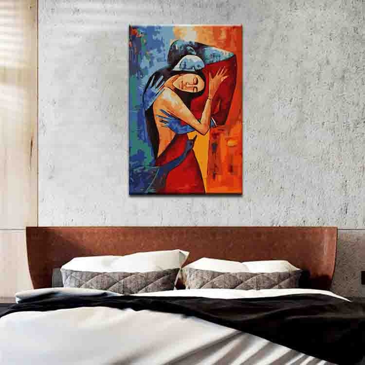 Painting by Numbers Modern Art Love Act