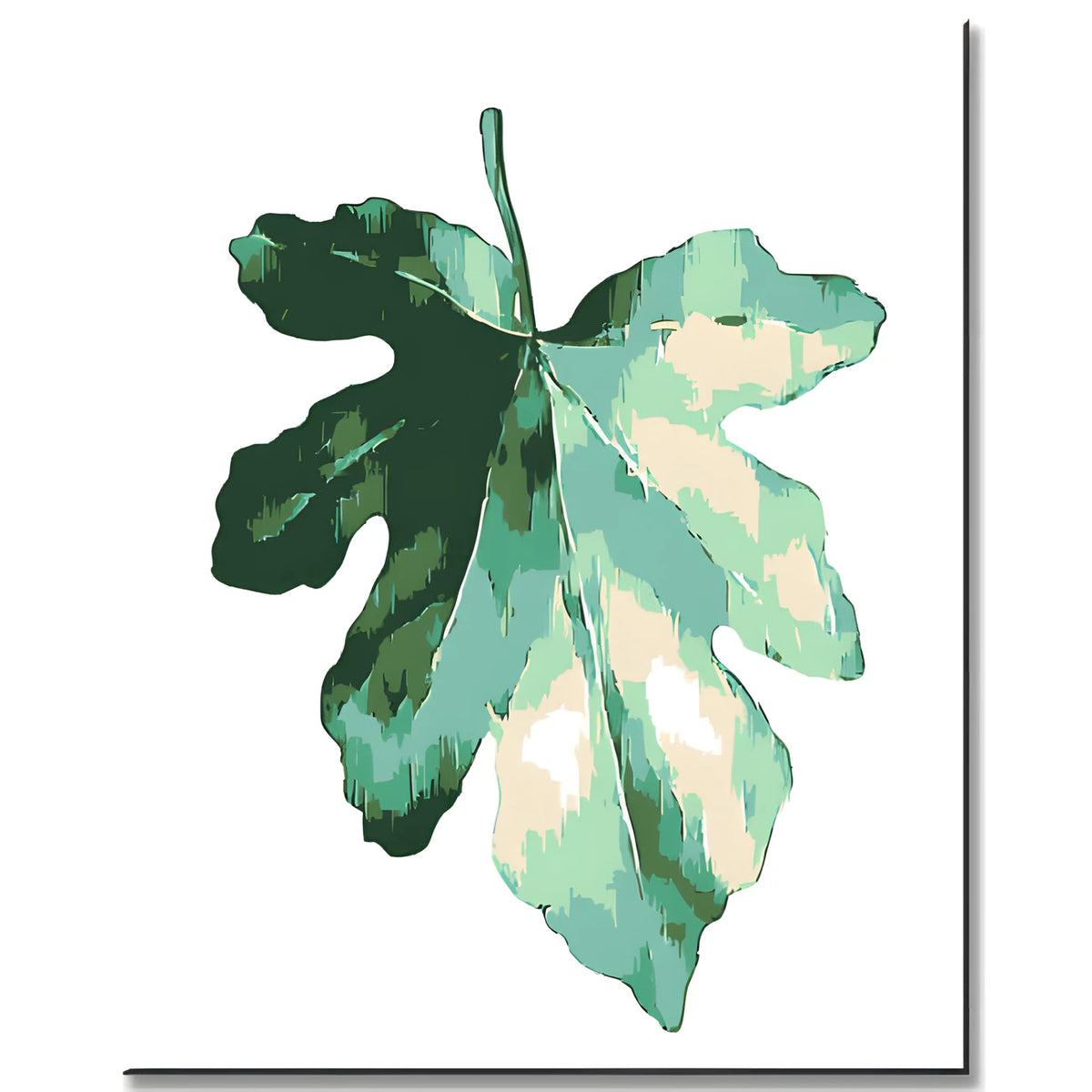Paint by Numbers Oak Leaf