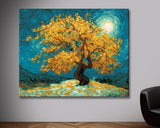 Paint by Number Abstract Tree