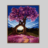 Paint-by-Numbers Fantasy Tree