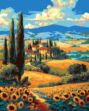Paint by Number Sunflower Plantations
