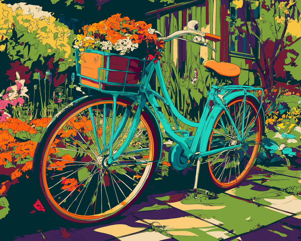 Paint-By-Numbers Bike