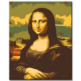 Paint-by-number Mona Lisa