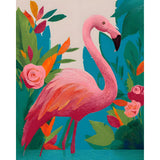 Painting by Numbers Roses Flamingo