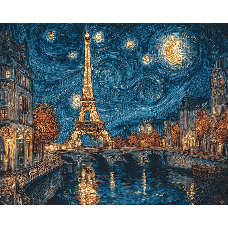 Paint by Numbers Eiffel Tower Paris