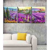 Paint by Numbers Triptych Lavender Fields