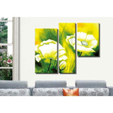 Paint by Numbers Triptych Flowers