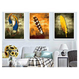 Painting by Numbers Triptych Bird Three Feathers