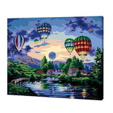 Paint by Numbers for Adults Hot Air Balloons in The Sky