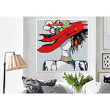 Painting by Numbers for Adults Woman in A Red Hat