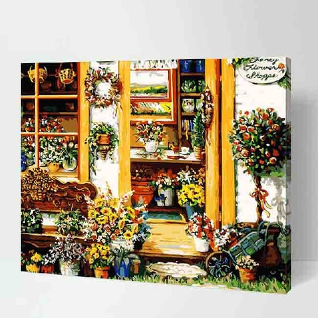 Paint by Numbers Flower Shop