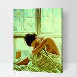 Painting by Numbers Naked Woman in Bed