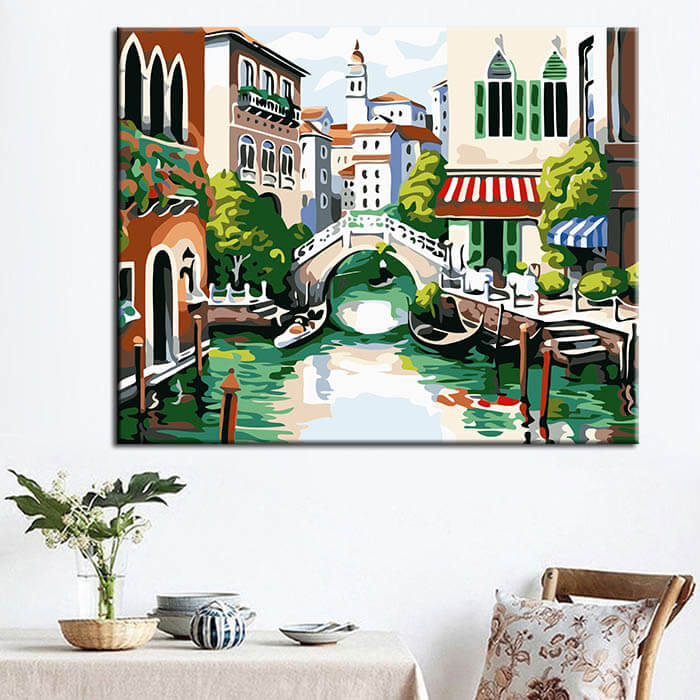 Painting by numbers Venice