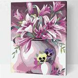 Paint by Numbers for Adults Vase with Amaryllis