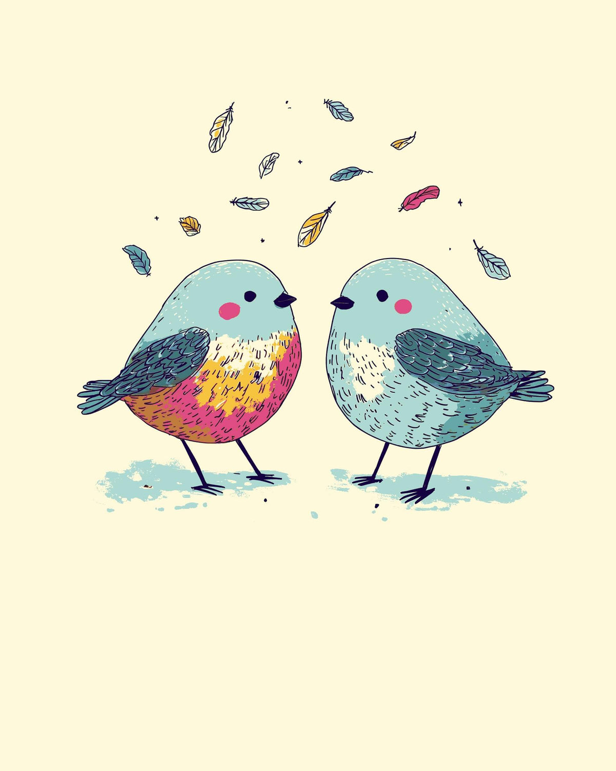 Painting by Numbers Bird Love