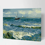 Painting by Numbers for Adults Sailboat in The Sea