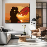 Painting by Numbers Couple in Love by The Sea Landscape People