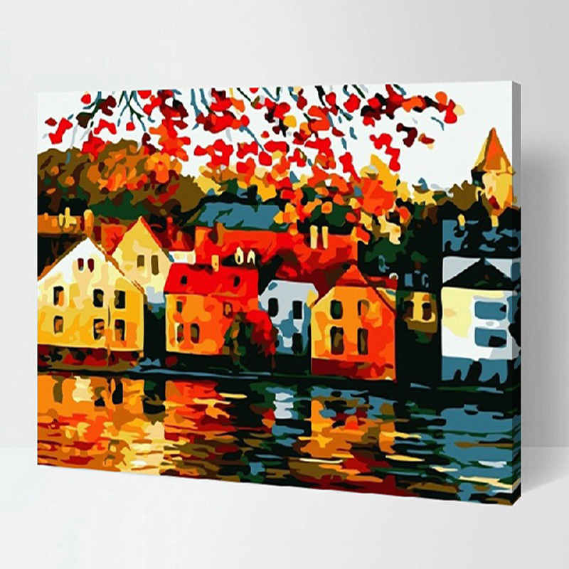 Painting by Numbers Flowers Bouquet of Roses